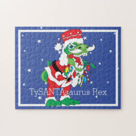 Weihnachtspuzzle TySANTAsaurus Rex Persönlich