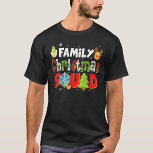 Weihnachtsquadad Santa Reindeer Familie passt auf  T-Shirt
