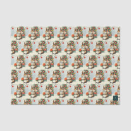 Weihnachtsquirrel Tissue Seidenpapier