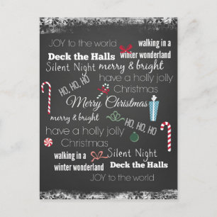 Weihnachtsquotentypografie Feiertagspostkarte