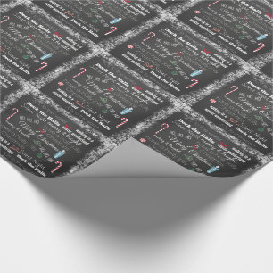 Weihnachtsquotentypografie Geschenkpapier