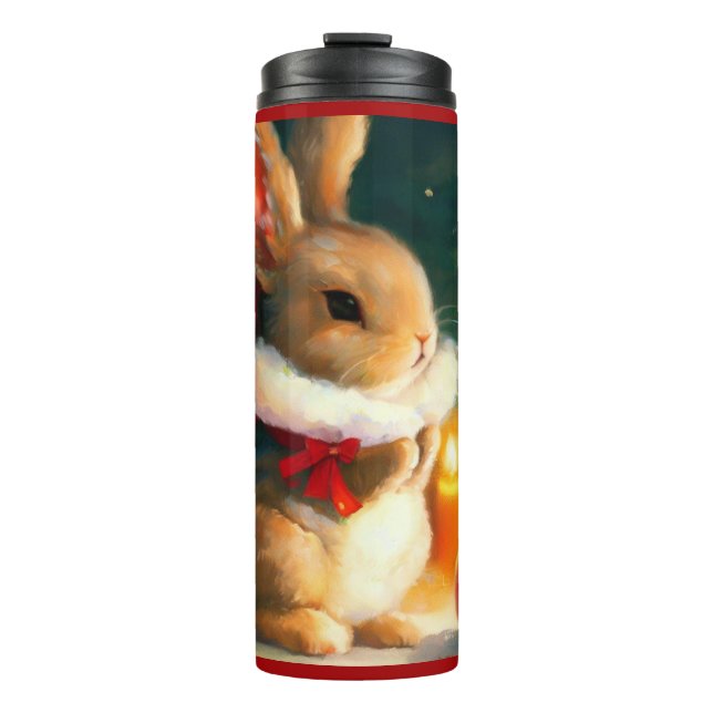 WeihnachtsRabbit 1 Thermosbecher (Vorderseite)