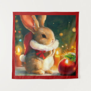 WeihnachtsRabbit 1 Wandteppich