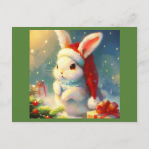 WeihnachtsRabbit 2 Feiertagspostkarte