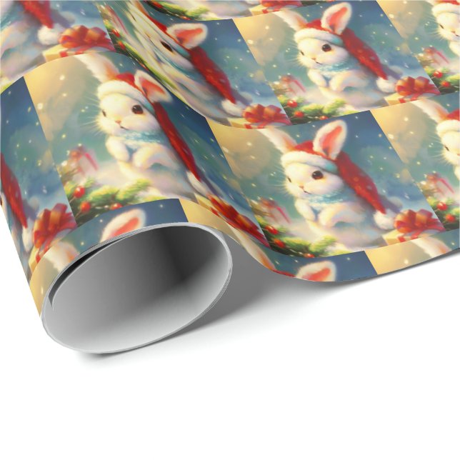 WeihnachtsRabbit 2 Geschenkpapier (Rolleneckpunkt)