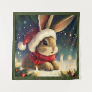 WeihnachtsRabbit 4 Wandteppich