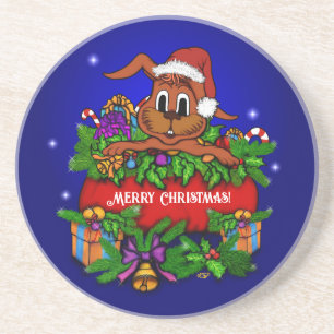 WeihnachtsRabbit Getränkeuntersetzer