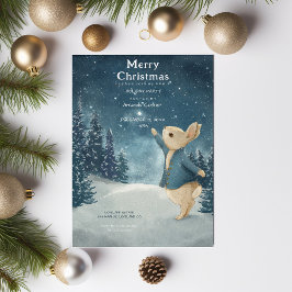 WeihnachtsRabbit Peter Vintag Einladung