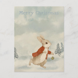 WeihnachtsRabbit Peter Vintag Postcard Postkarte