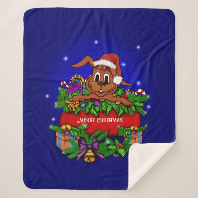WeihnachtsRabbit Sherpadecke (Vorderseite)