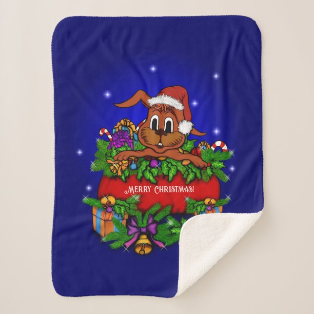 WeihnachtsRabbit Sherpadecke (Vorderseite)