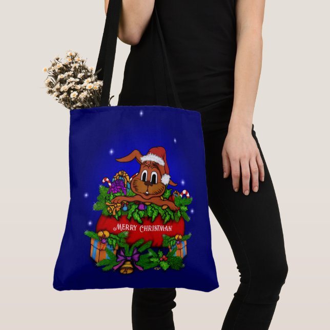 WeihnachtsRabbit Tasche (Von Nahem)