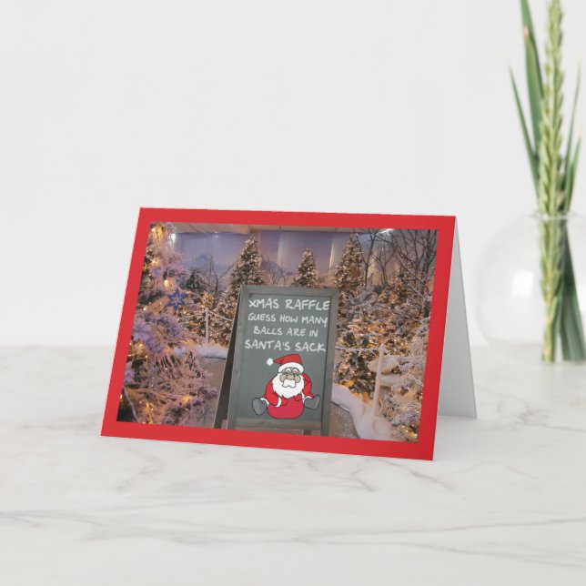 Weihnachtsraffinerie Feiertagskarte (Vorderseite)