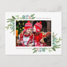 Weihnachtsrahmen-Foto Postkarte