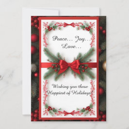 Weihnachtsrahmen mit Kiefernzweigen Feiertagskarte