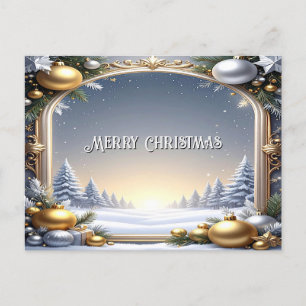 Weihnachtsrahmen Urlaubspostkarte Postkarte