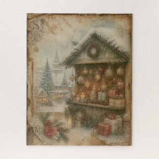 Weihnachtsrätsel im Vintage-Stil