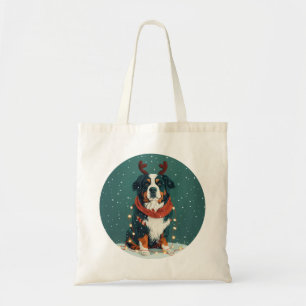 Weihnachtsredeer Bernese Mountain Dog Tragetasche