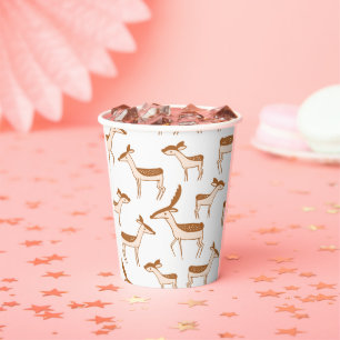 Weihnachtsreiniger Holiday Design caribou Pappbecher