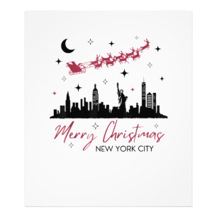 Weihnachtsreise nach New York City, Frohe Weihnach Fotodruck
