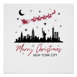 Weihnachtsreise nach New York City, Frohe Weihnach Poster