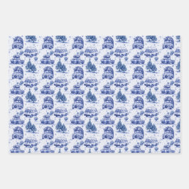 Weihnachtsreise - Weihnachtsfeiern | 3 Farben Geschenkpapier Set