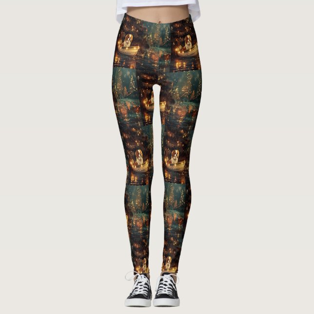 Weihnachtsreise zum Japanischen Kinn Leggings (Vorderseite)
