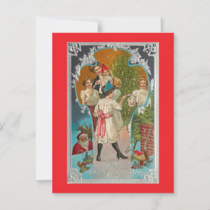 Weihnachtsreisen 1910 Vintag Inspiriert Postkarte