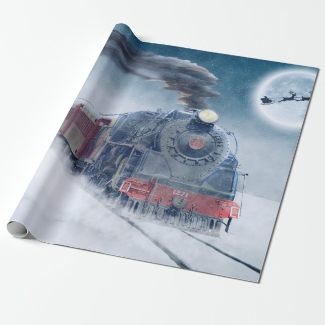 Weihnachtsreisepapier Geschenkpapier (Ungerollt)