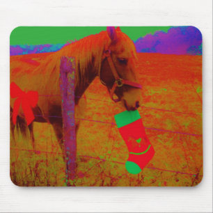 Weihnachtsreitferd Mousepad