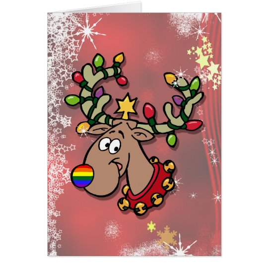 Weihnachtsren Karte
