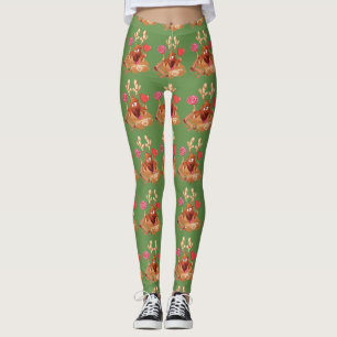 WEIHNACHTSren-LIEBE-ZIMT-SÜSSIGKEITS-FRAUEN Leggings