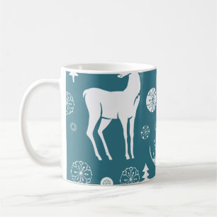 Weihnachtsrenne in wollenen Hütenrenntier,Rentier, Kaffeetasse