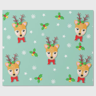Weihnachtsrentier Geschenkpapier