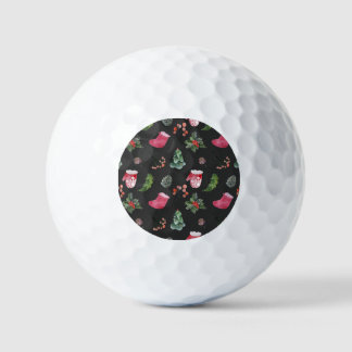 Weihnachtsrentier: Wasserfarbene nahtlose Muster Golfball