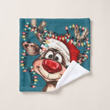 Weihnachtsrentier-Weihnachtsduschevorhang