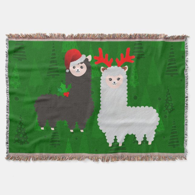 Weihnachtsrentiere Decke (Vorderseite)