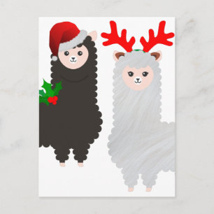 Weihnachtsrentiere Feiertagspostkarte