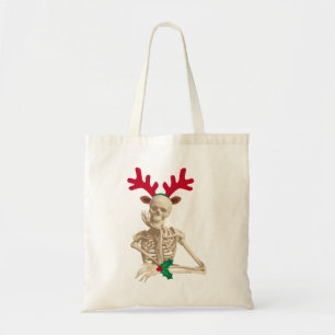Weihnachtsrentierskelett Tragetasche