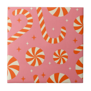 WeihnachtsRetromuster aus Candy Cany Fliese