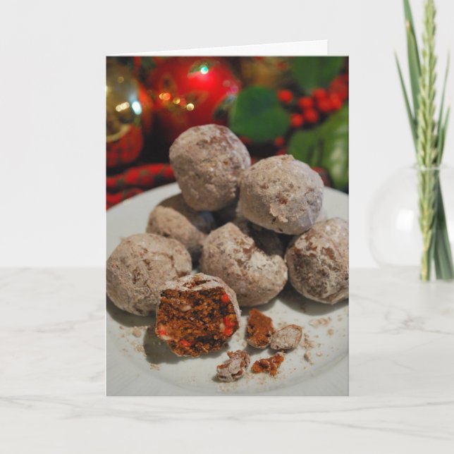 Weihnachtsrezept-Gruß-Karte Feiertagskarte (Vorderseite)