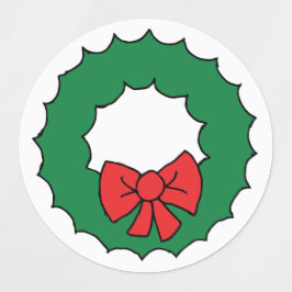 Weihnachtsriff Zeichnend Weihnachtsgarland-Clipart Etiketten
