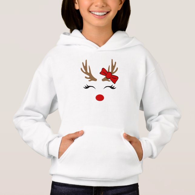 Weihnachtsrinder  hoodie (Vorderseite)