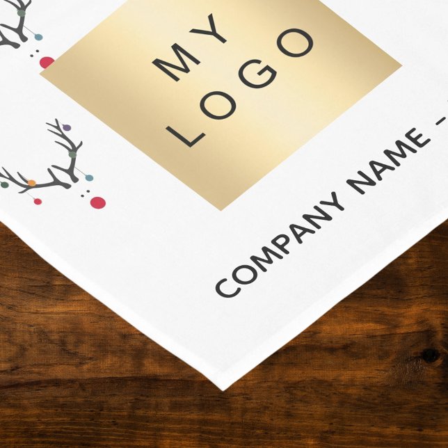 Weihnachtsrinder-Logo Kurzer Tischläufer (Von Creator hochgeladen)