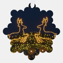 Weihnachtsrinder Ornament Karte