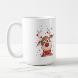 Weihnachtsrinder Zwei-Tone-Tasse Kaffeetasse