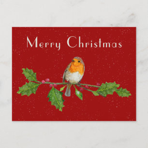 Weihnachtsrobbe Grußkarte Postkarte
