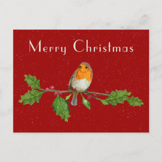 Weihnachtsrobbe Grußkarte Postkarte