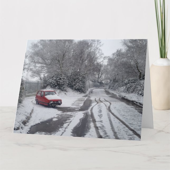 Weihnachtsrobin-Karte Karte (Vorderseite)