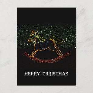 Weihnachtsrockpferd 2016 feiertagspostkarte